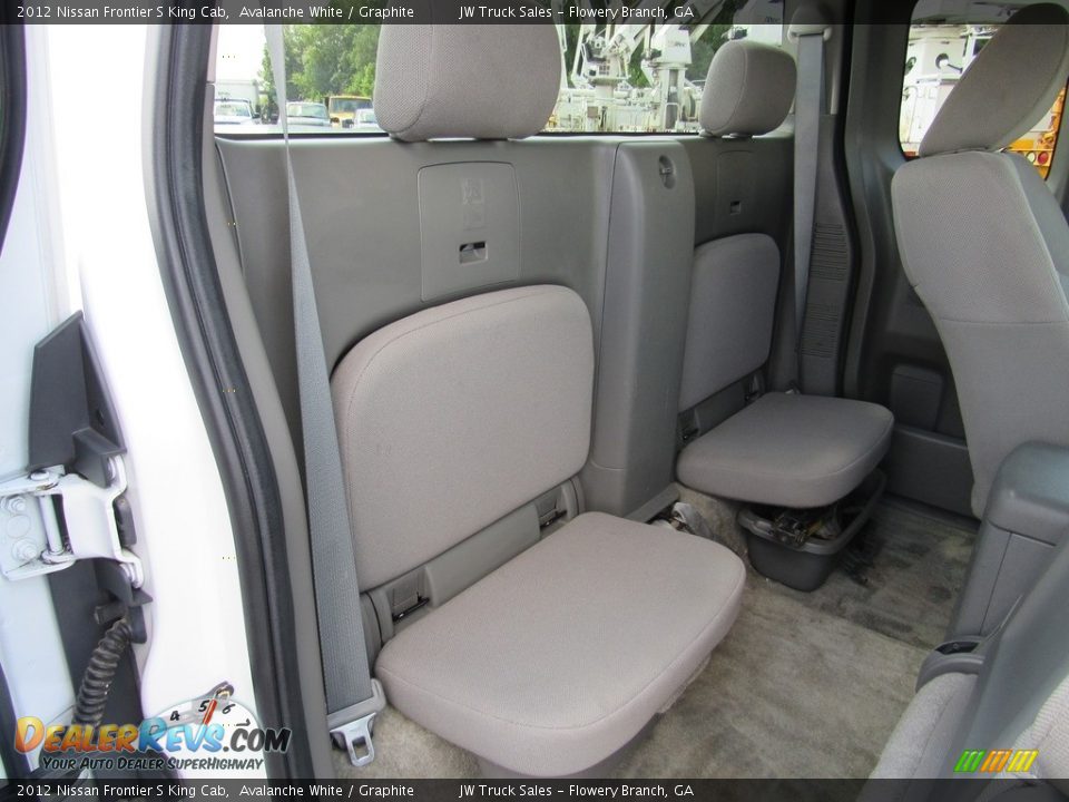 2012 Nissan Frontier S King Cab Avalanche White / Graphite Photo #16