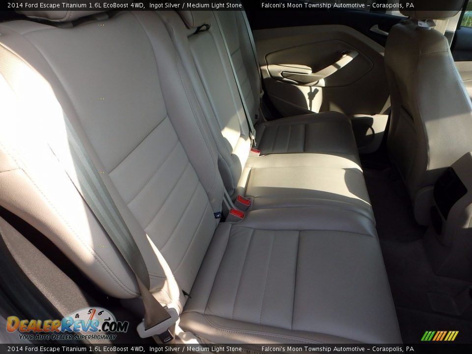 2014 Ford Escape Titanium 1.6L EcoBoost 4WD Ingot Silver / Medium Light Stone Photo #14