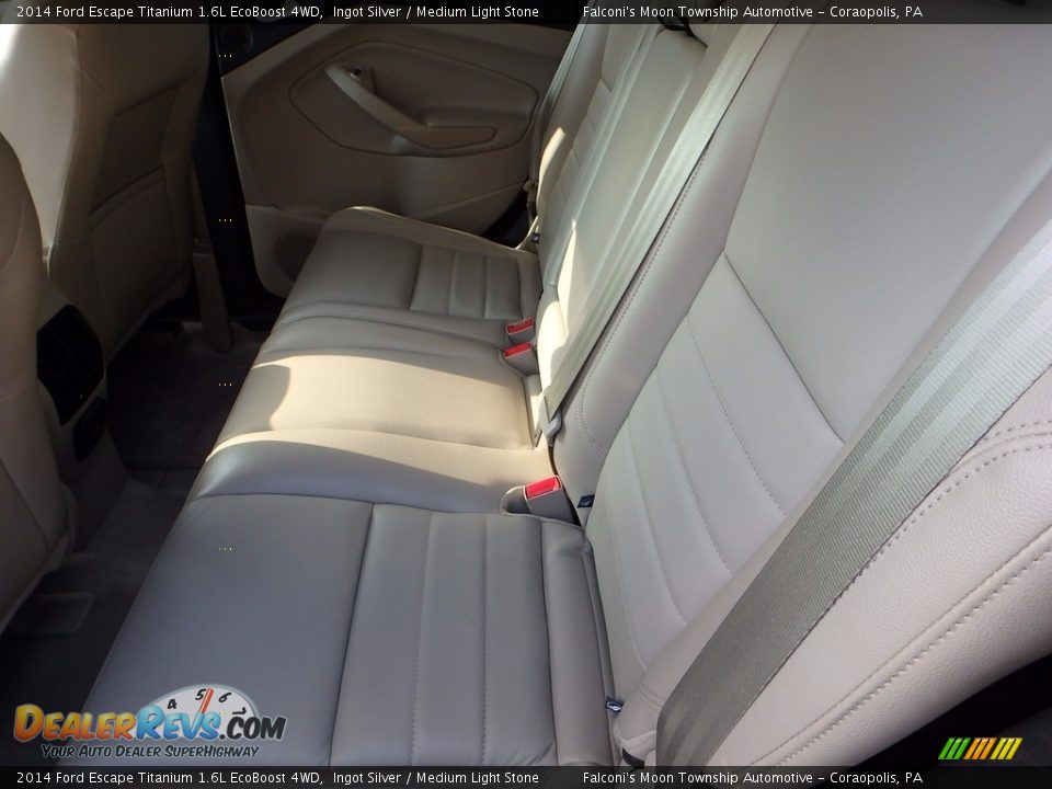 2014 Ford Escape Titanium 1.6L EcoBoost 4WD Ingot Silver / Medium Light Stone Photo #16