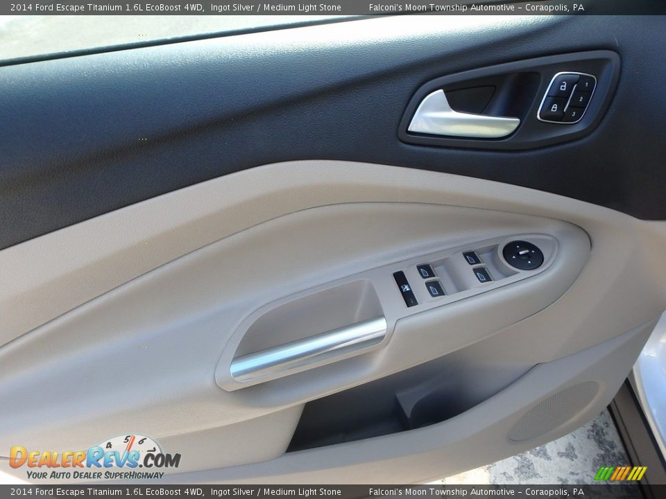 2014 Ford Escape Titanium 1.6L EcoBoost 4WD Ingot Silver / Medium Light Stone Photo #19