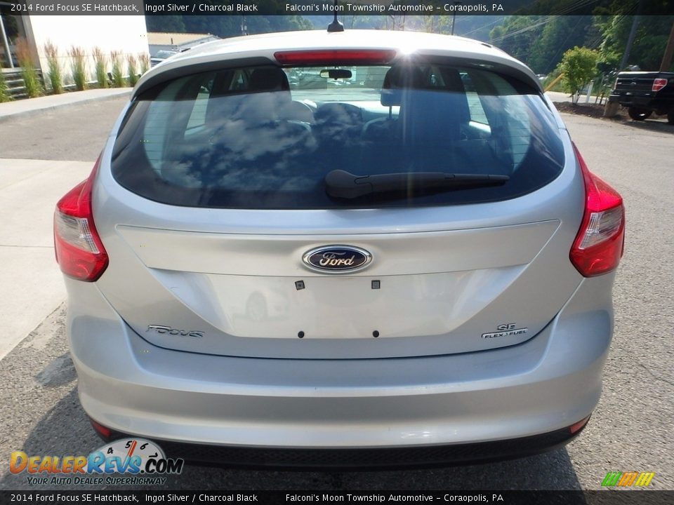 2014 Ford Focus SE Hatchback Ingot Silver / Charcoal Black Photo #3