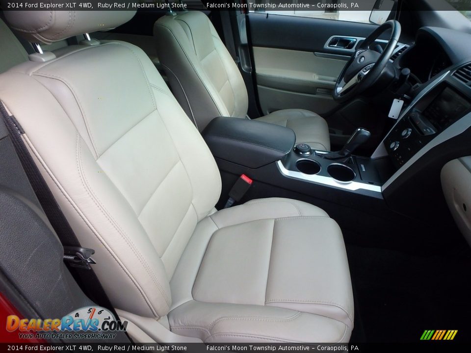 2014 Ford Explorer XLT 4WD Ruby Red / Medium Light Stone Photo #11