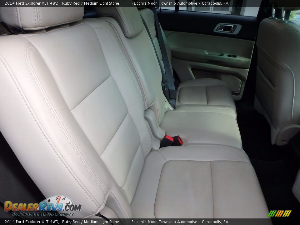 2014 Ford Explorer XLT 4WD Ruby Red / Medium Light Stone Photo #13