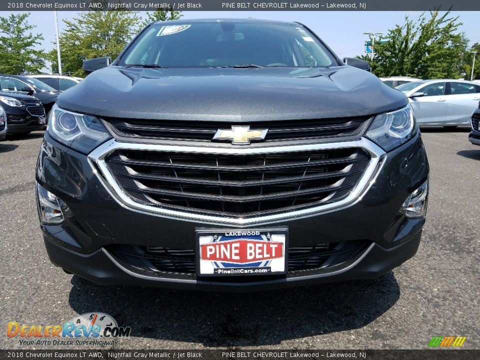2018 Chevrolet Equinox LT AWD Nightfall Gray Metallic / Jet Black Photo #2