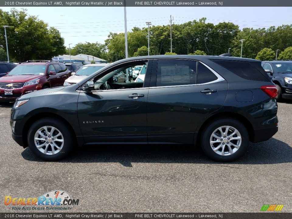 2018 Chevrolet Equinox LT AWD Nightfall Gray Metallic / Jet Black Photo #3