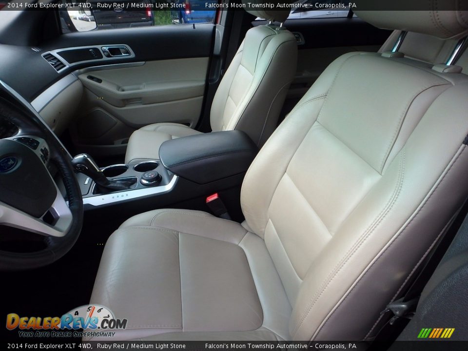 2014 Ford Explorer XLT 4WD Ruby Red / Medium Light Stone Photo #15