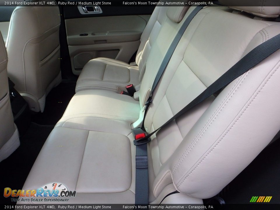 2014 Ford Explorer XLT 4WD Ruby Red / Medium Light Stone Photo #16