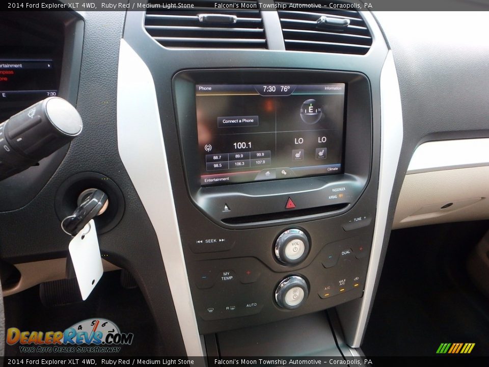 2014 Ford Explorer XLT 4WD Ruby Red / Medium Light Stone Photo #22