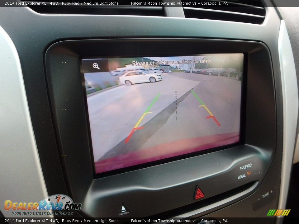 2014 Ford Explorer XLT 4WD Ruby Red / Medium Light Stone Photo #25