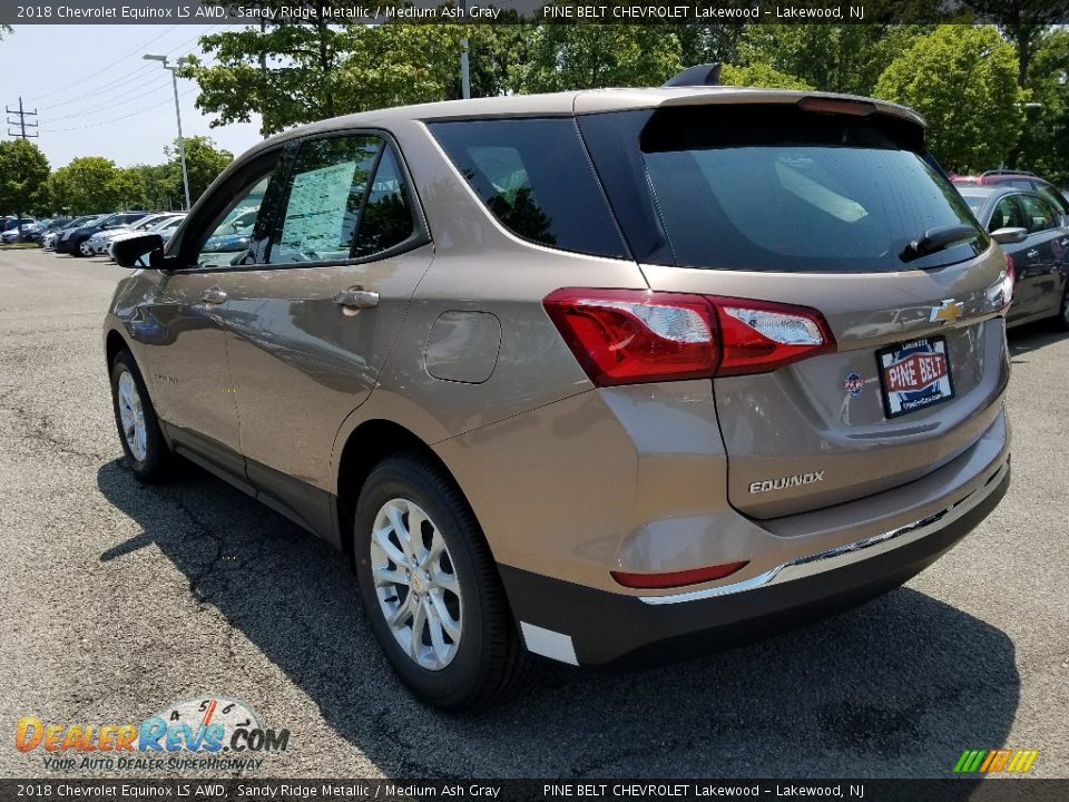 2018 Chevrolet Equinox LS AWD Sandy Ridge Metallic / Medium Ash Gray Photo #4