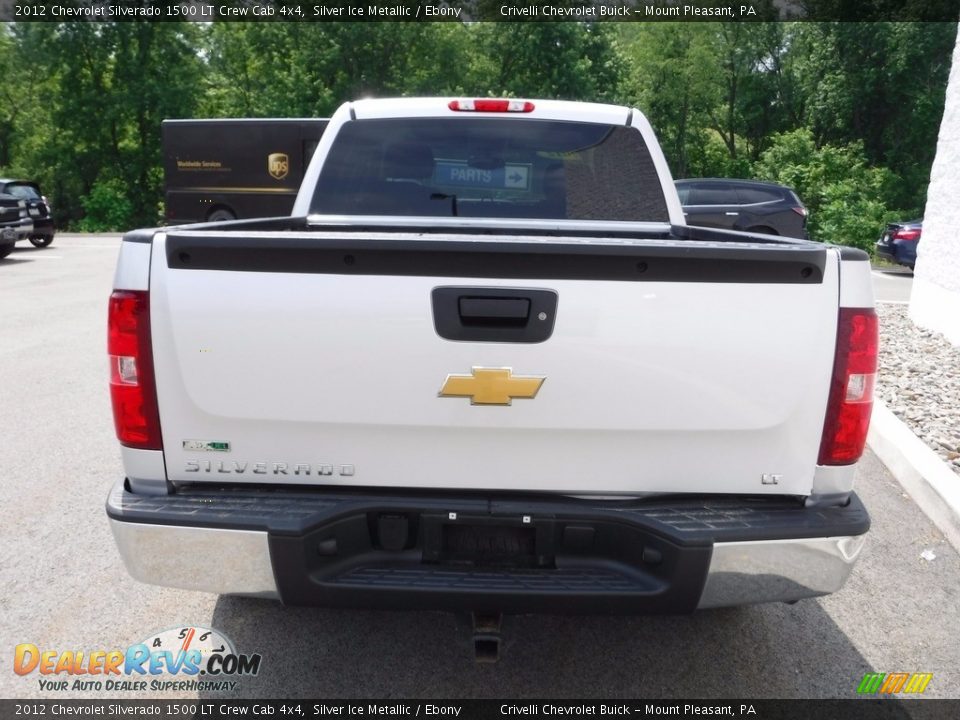 2012 Chevrolet Silverado 1500 LT Crew Cab 4x4 Silver Ice Metallic / Ebony Photo #11