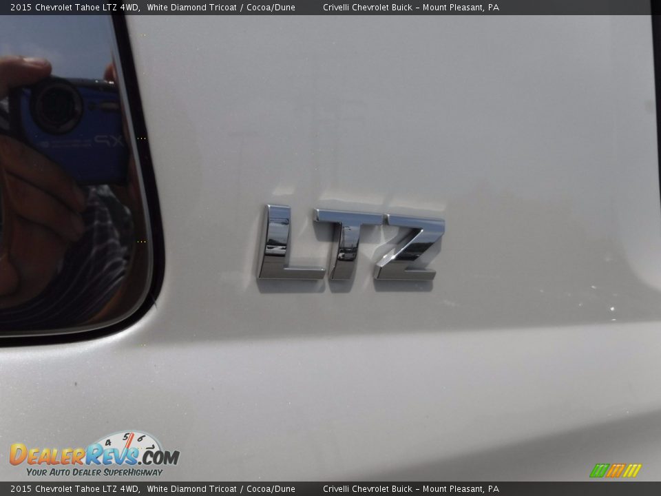 2015 Chevrolet Tahoe LTZ 4WD White Diamond Tricoat / Cocoa/Dune Photo #5