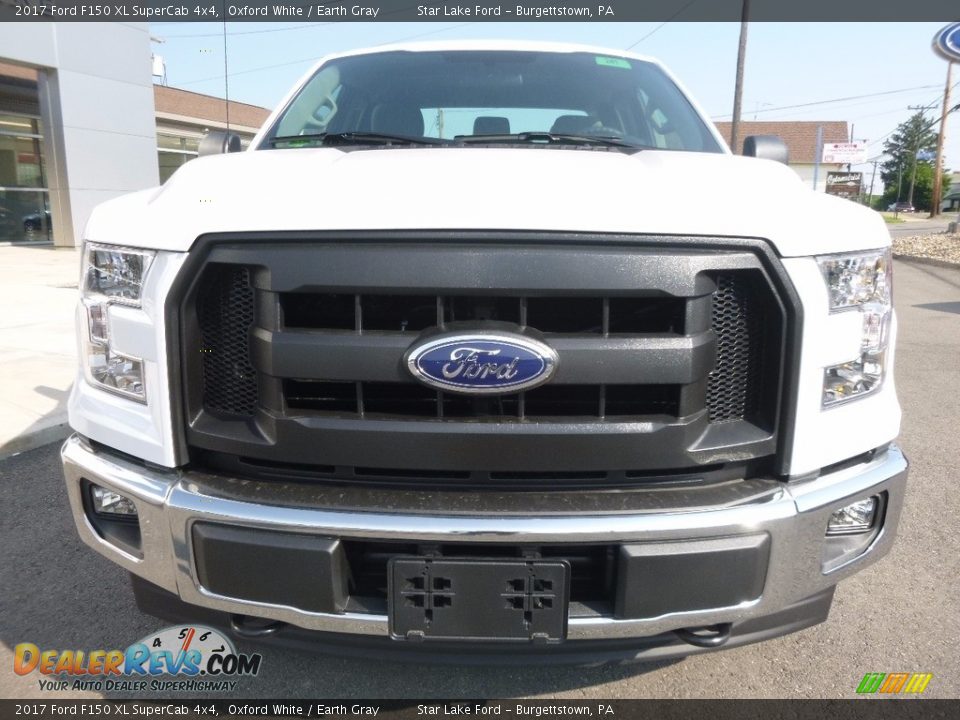 2017 Ford F150 XL SuperCab 4x4 Oxford White / Earth Gray Photo #2
