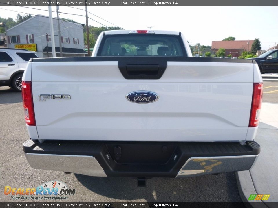 2017 Ford F150 XL SuperCab 4x4 Oxford White / Earth Gray Photo #7