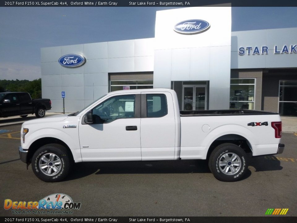 2017 Ford F150 XL SuperCab 4x4 Oxford White / Earth Gray Photo #9