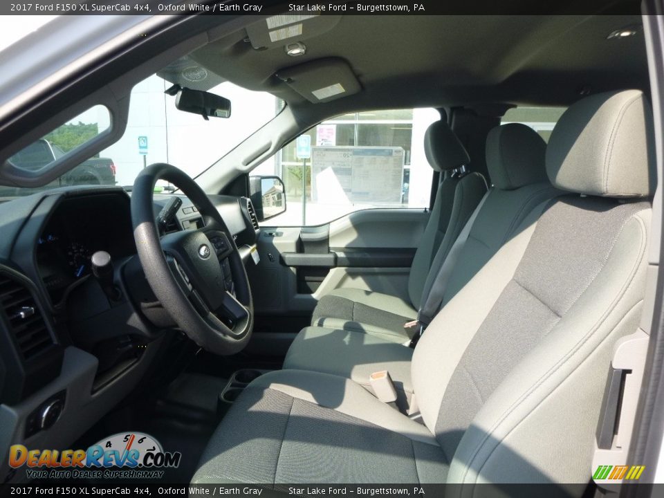 2017 Ford F150 XL SuperCab 4x4 Oxford White / Earth Gray Photo #10