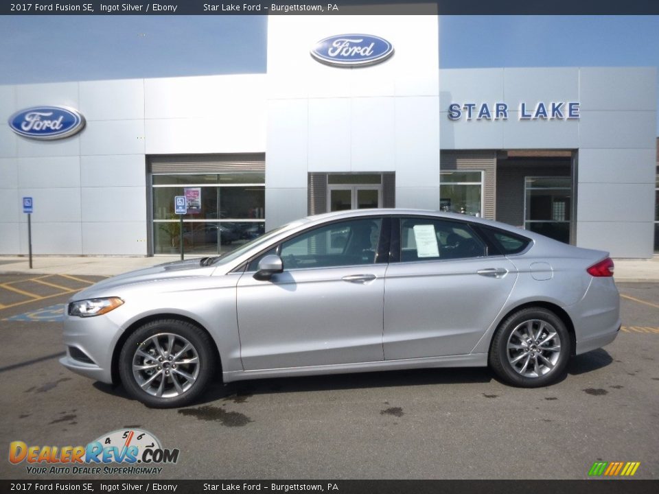 2017 Ford Fusion SE Ingot Silver / Ebony Photo #1