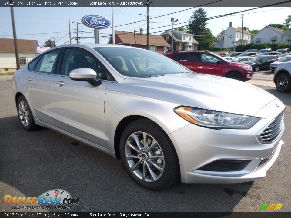 2017 Ford Fusion SE Ingot Silver / Ebony Photo #3