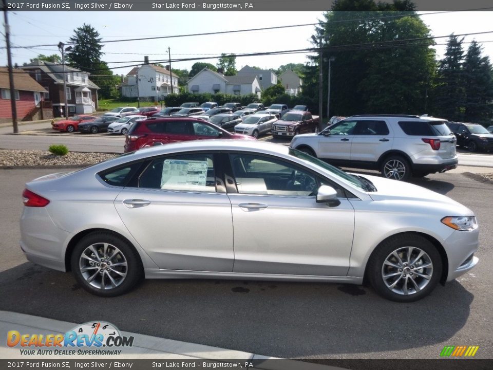 2017 Ford Fusion SE Ingot Silver / Ebony Photo #4