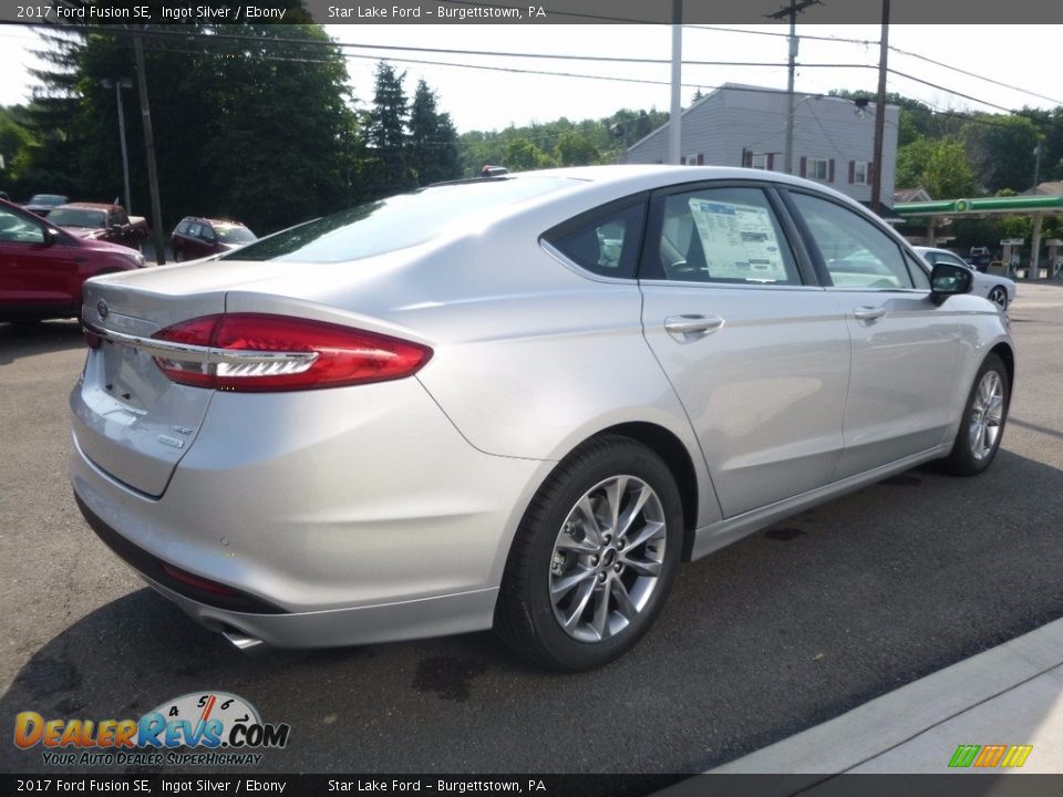 2017 Ford Fusion SE Ingot Silver / Ebony Photo #5