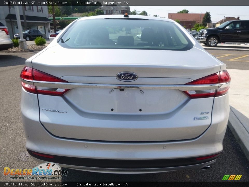 2017 Ford Fusion SE Ingot Silver / Ebony Photo #6