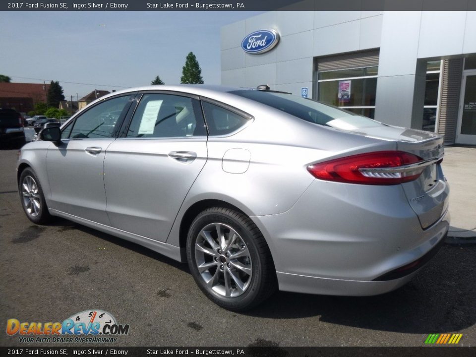 2017 Ford Fusion SE Ingot Silver / Ebony Photo #7