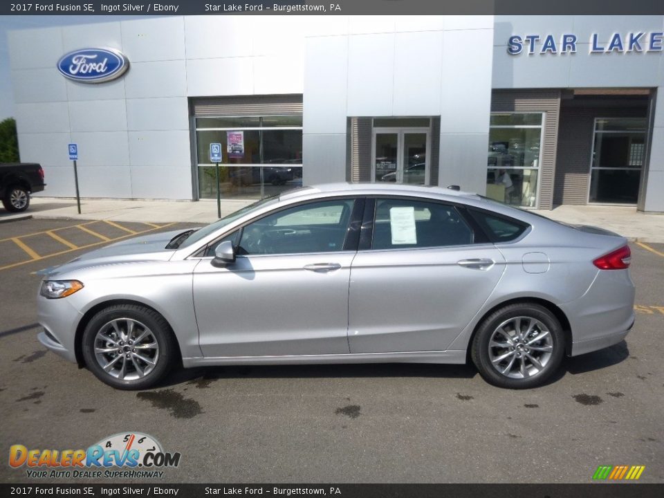 2017 Ford Fusion SE Ingot Silver / Ebony Photo #8