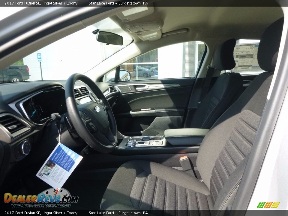 2017 Ford Fusion SE Ingot Silver / Ebony Photo #9