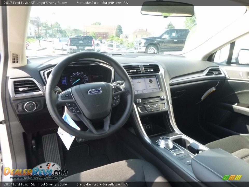 2017 Ford Fusion SE Ingot Silver / Ebony Photo #11