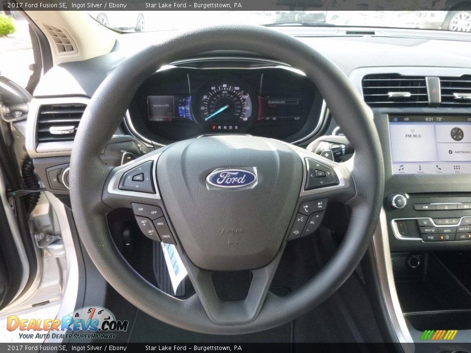 2017 Ford Fusion SE Ingot Silver / Ebony Photo #15