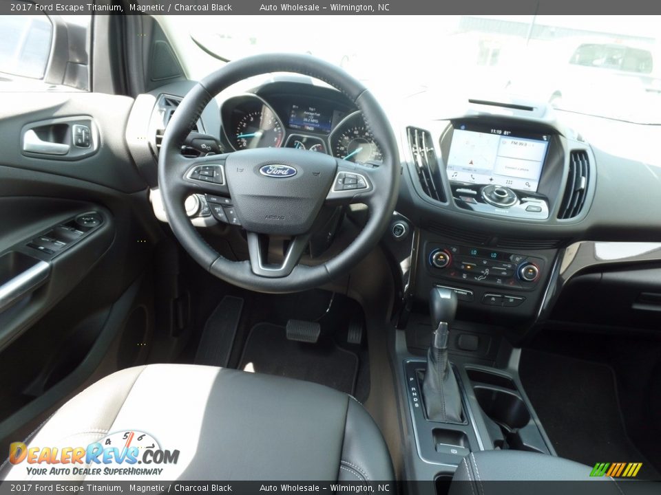 2017 Ford Escape Titanium Magnetic / Charcoal Black Photo #15