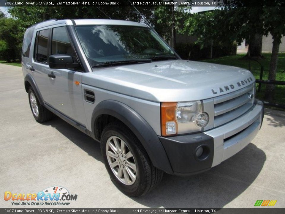 2007 Land Rover LR3 V8 SE Zermatt Silver Metallic / Ebony Black Photo #2