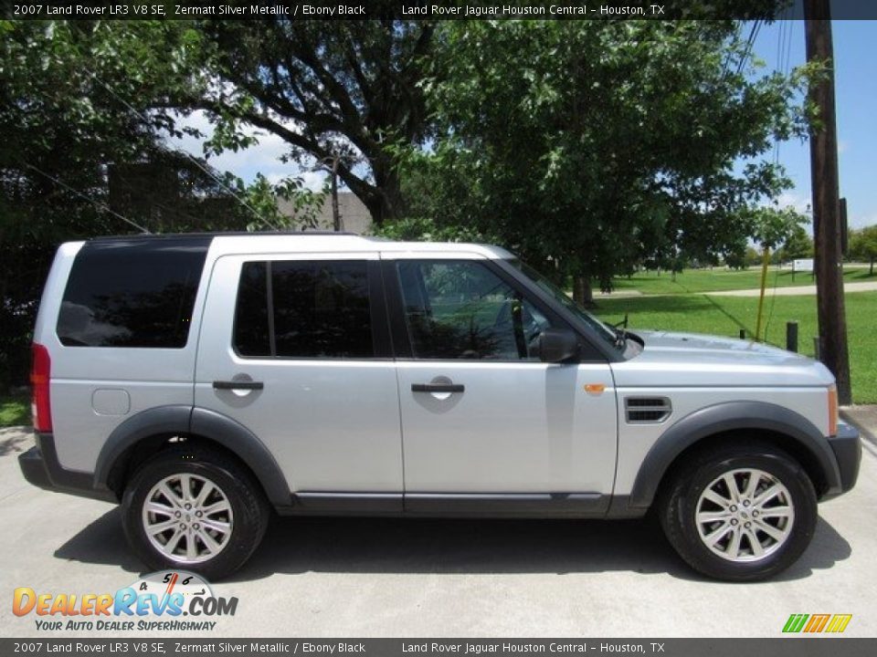 2007 Land Rover LR3 V8 SE Zermatt Silver Metallic / Ebony Black Photo #6