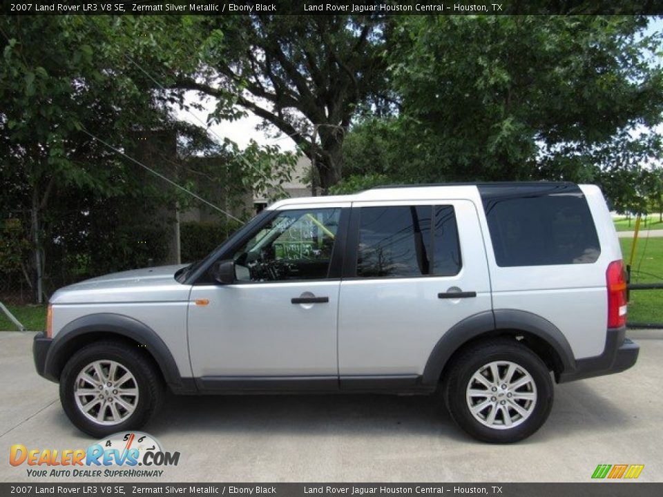 2007 Land Rover LR3 V8 SE Zermatt Silver Metallic / Ebony Black Photo #10