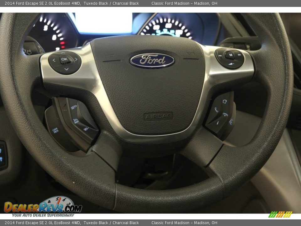 2014 Ford Escape SE 2.0L EcoBoost 4WD Tuxedo Black / Charcoal Black Photo #6