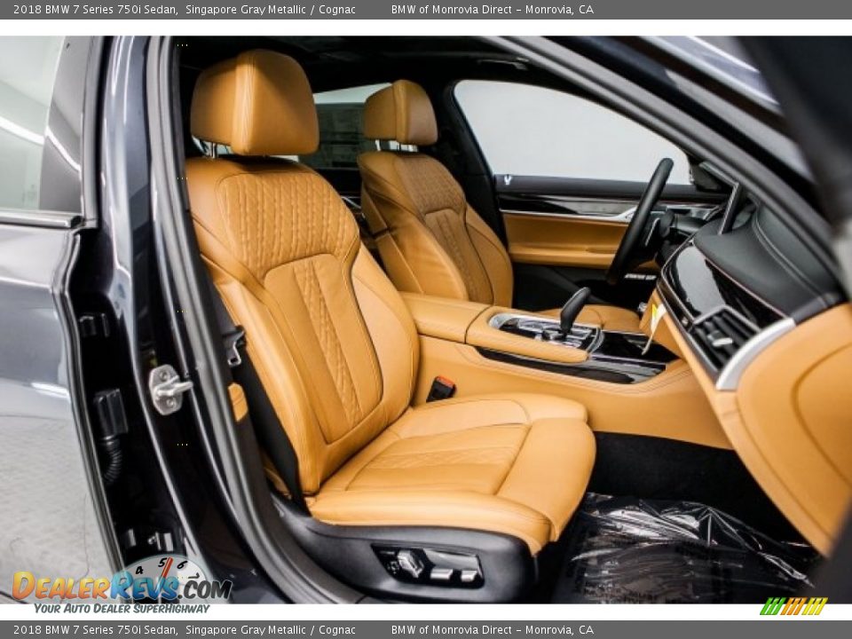 Cognac Interior - 2018 BMW 7 Series 750i Sedan Photo #2