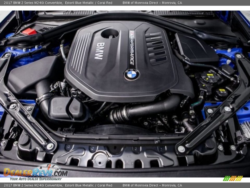 2017 BMW 2 Series M240i Convertible 3.0 Liter DI TwinPower Turbocharged DOHC 24-Valve VVT Inline 6 Cylinder Engine Photo #8