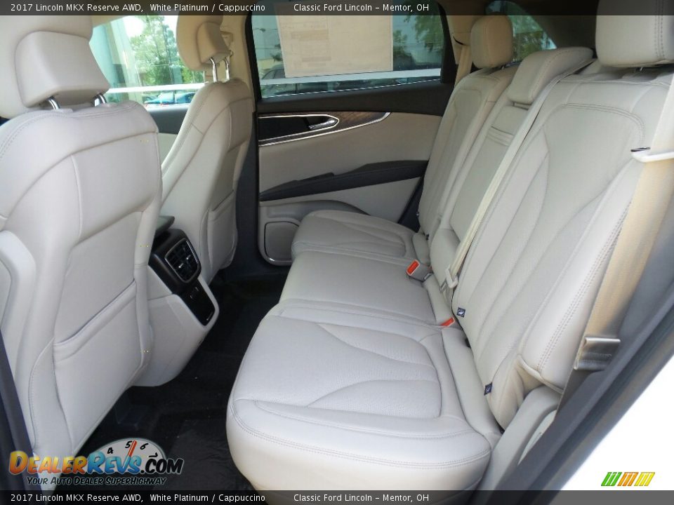 Rear Seat of 2017 Lincoln MKX Reserve AWD Photo #8