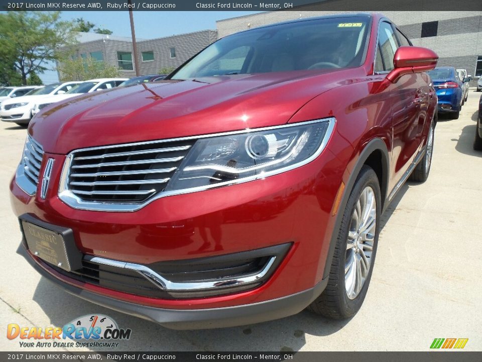 2017 Lincoln MKX Reserve AWD Ruby Red / Cappuccino Photo #1