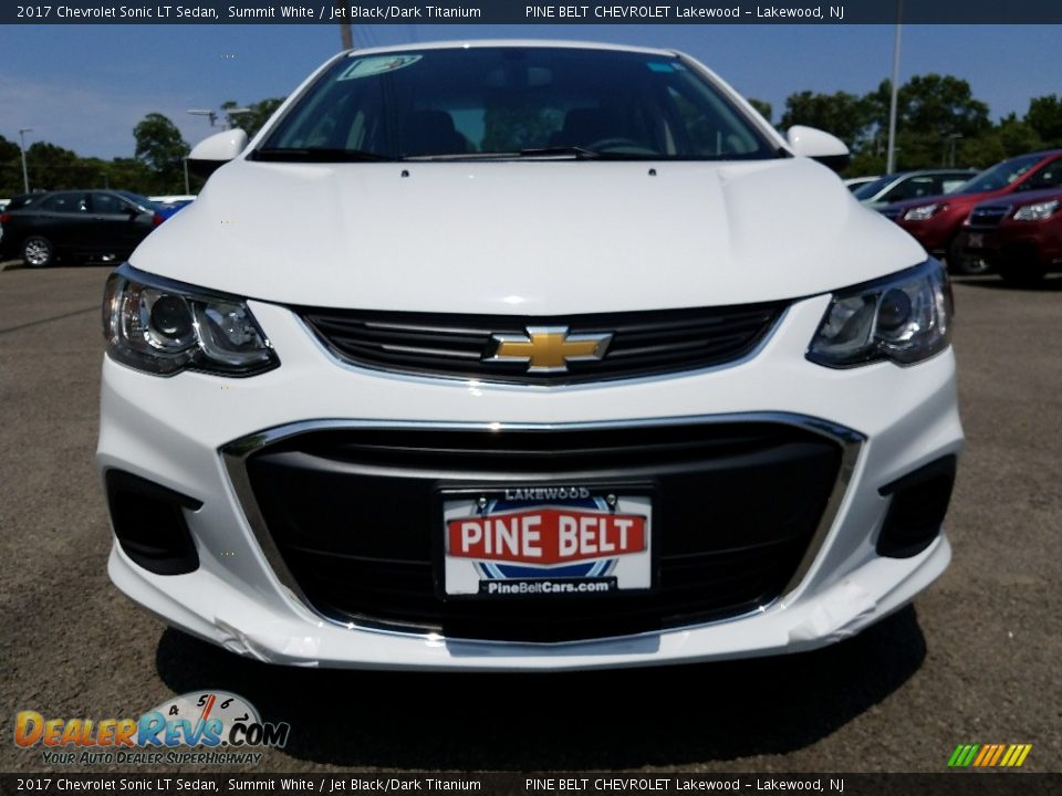2017 Chevrolet Sonic LT Sedan Summit White / Jet Black/Dark Titanium Photo #2