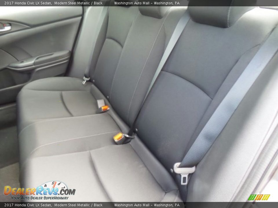 2017 Honda Civic LX Sedan Modern Steel Metallic / Black Photo #11