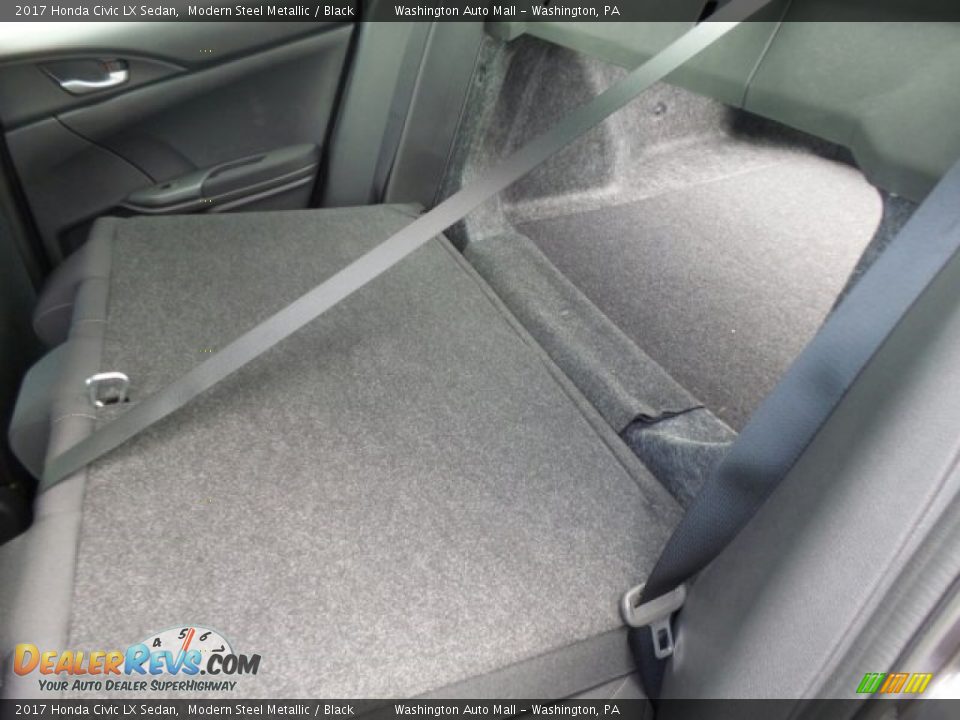 2017 Honda Civic LX Sedan Modern Steel Metallic / Black Photo #13