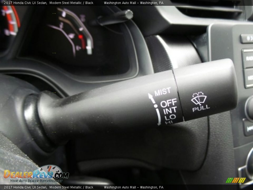 2017 Honda Civic LX Sedan Modern Steel Metallic / Black Photo #22