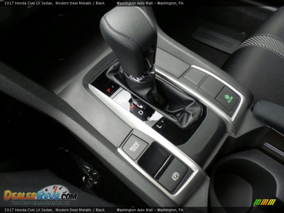 2017 Honda Civic LX Sedan Modern Steel Metallic / Black Photo #26