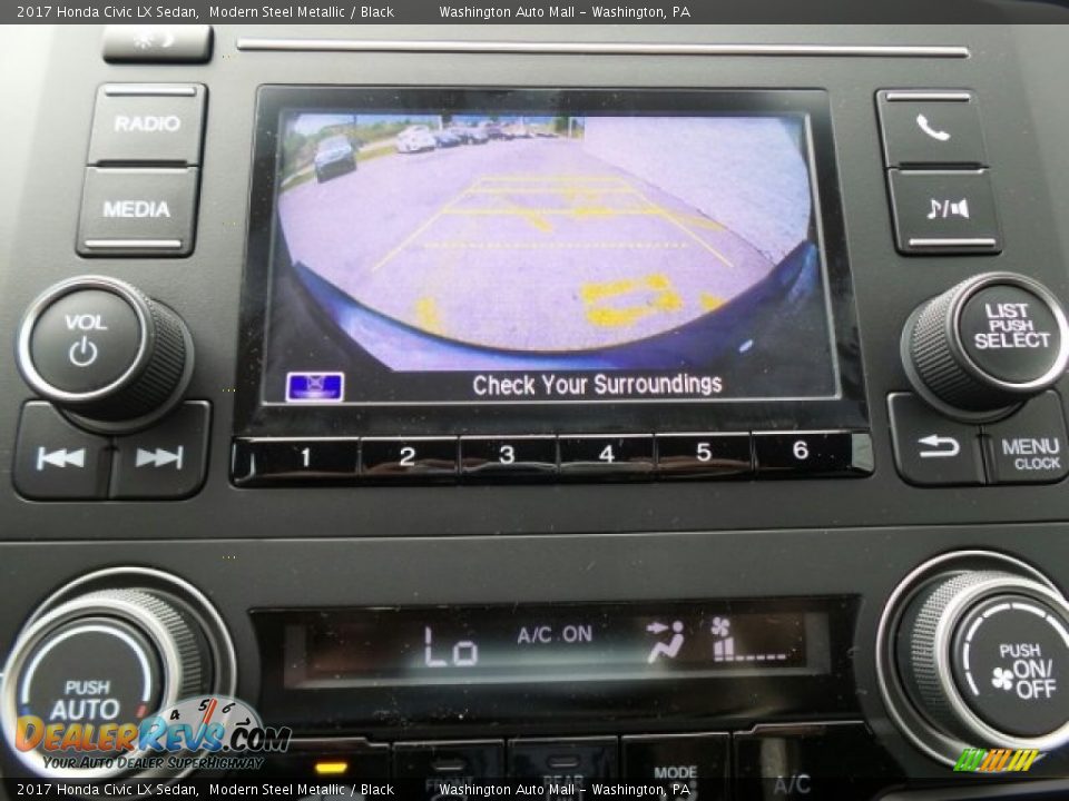 2017 Honda Civic LX Sedan Modern Steel Metallic / Black Photo #27