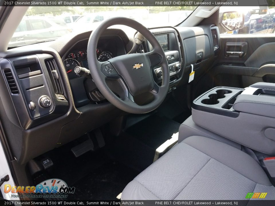 2017 Chevrolet Silverado 1500 WT Double Cab Summit White / Dark Ash/Jet Black Photo #7