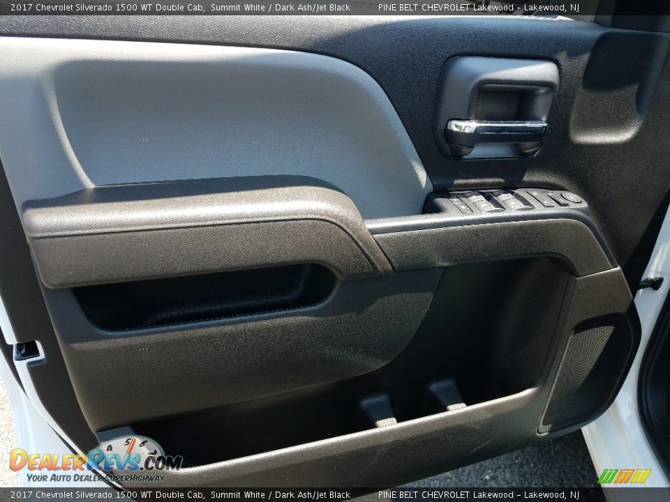 2017 Chevrolet Silverado 1500 WT Double Cab Summit White / Dark Ash/Jet Black Photo #8
