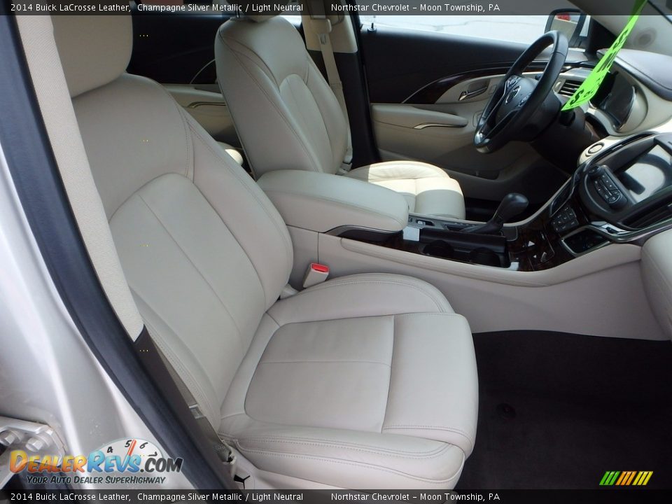 2014 Buick LaCrosse Leather Champagne Silver Metallic / Light Neutral Photo #14