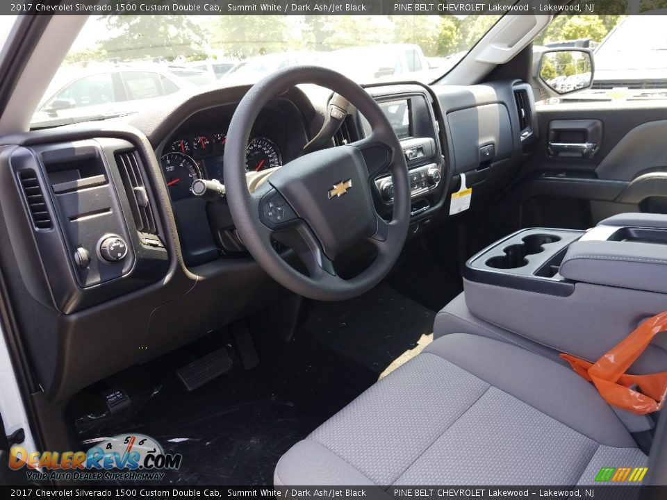 2017 Chevrolet Silverado 1500 Custom Double Cab Summit White / Dark Ash/Jet Black Photo #7