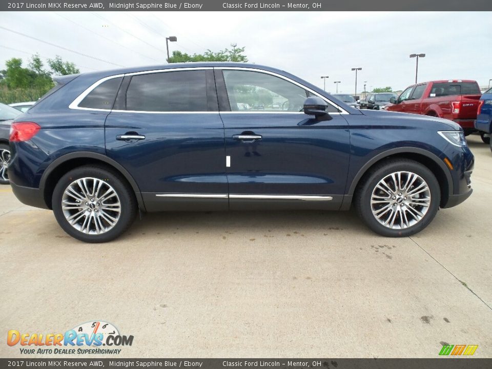 Midnight Sapphire Blue 2017 Lincoln MKX Reserve AWD Photo #4